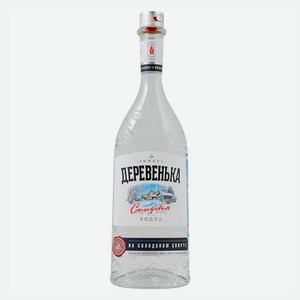 Водка Зимняя Деревенька на солодовом спирте 1л